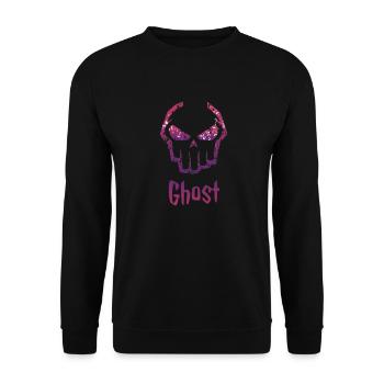Ghost funny desgin tishirt - Unisex Sweatshirt - black - Front - Alina (178cm) & Michal (187cm)