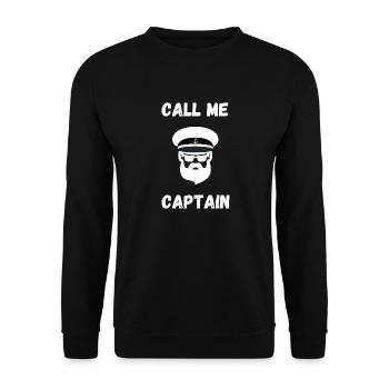 CALL ME CAPTAIN - Sweat-shirt Unisexe - noir - Devant - Alina (178cm) & Michal (187cm)