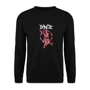 DNZ WORLD AK ANGEL - Unisex Pullover - Schwarz - Vorne - Alina (178cm) & Michal (187cm)