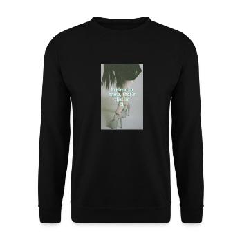 PTKTTL - Unisex Pullover - Schwarz - Vorne - Alina (178cm) & Michal (187cm)