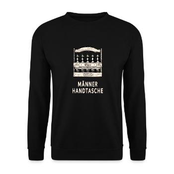 Herrenhandtasche Bier - Unisex Pullover - Schwarz - Vorne - Alina (178cm) & Michal (187cm)