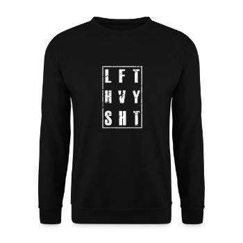 LFT HVY SHT - Unisex Sweatshirt - black - Front - Alina (178cm) & Michal (187cm)