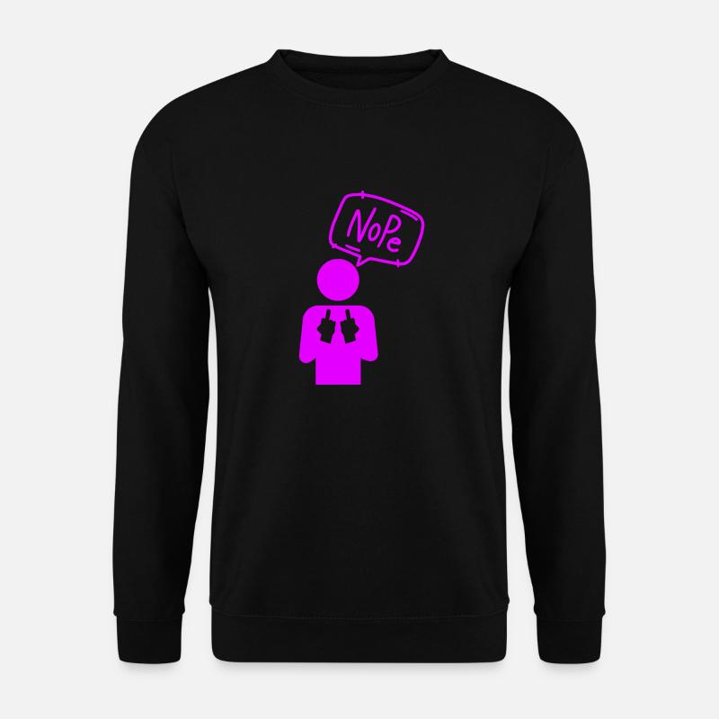 Nope - Unisex Sweatshirt - black