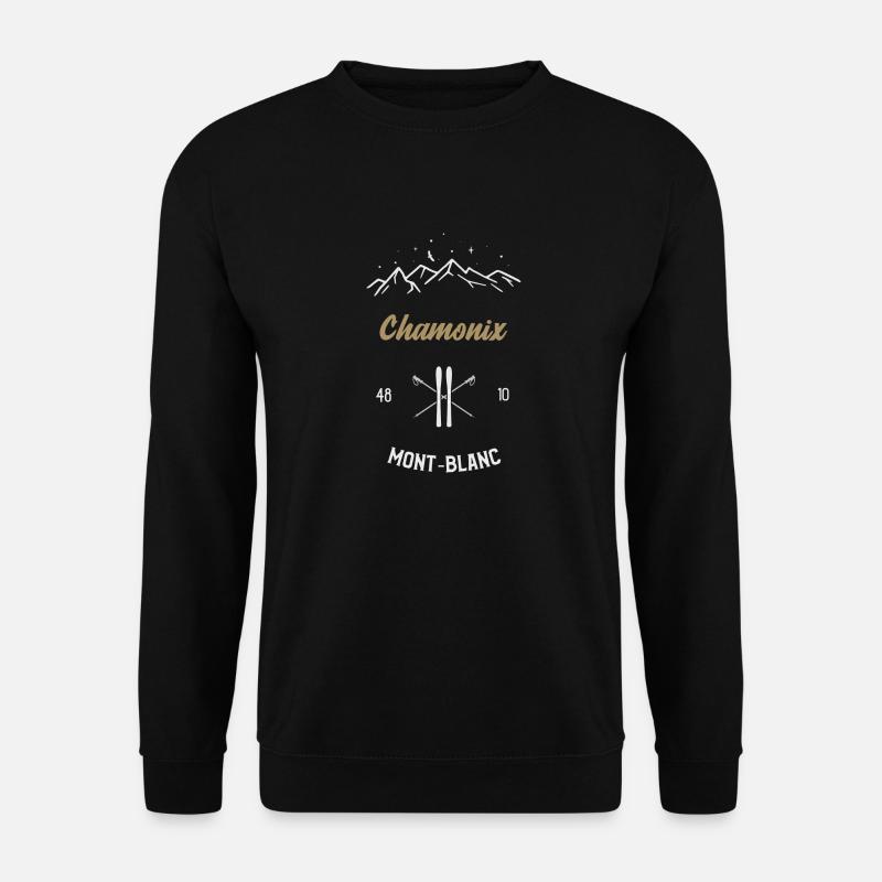 Chamonix Ski 1 - Unisex Pullover - Schwarz