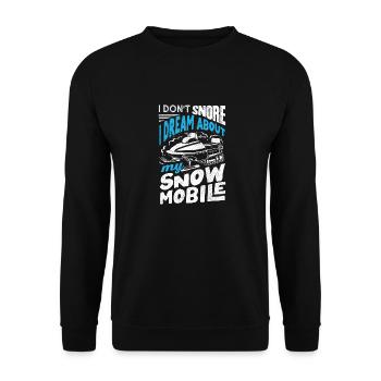 Motoneige Motoneige Je ne ronfle pas drôle - Sweat-shirt Unisexe - noir - Devant - Alina (178cm) & Michal (187cm)