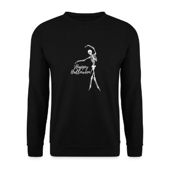 Skeleton Ballet Halloween - Sweat-shirt Unisexe - noir - Devant - Alina (178cm) & Michal (187cm)