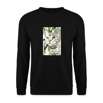 Kau kam - Unisex Pullover - Schwarz - Vorne - Alina (178cm) & Michal (187cm)
