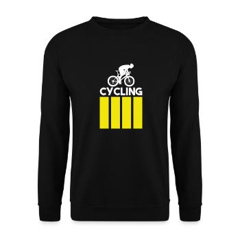 Cycling - Modern - Unisex Pullover - Schwarz - Vorne - Alina (178cm) & Michal (187cm)