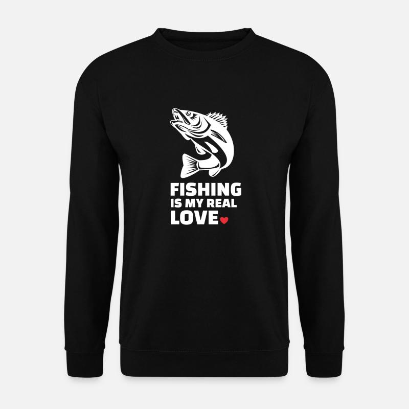 J’adore pêcher - Sweat-shirt Unisexe - noir
