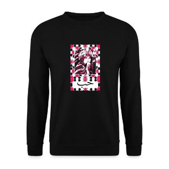 LOVE MAROC FEMME - Sweat-shirt Unisexe - noir - Devant - Alina (178cm) & Michal (187cm)