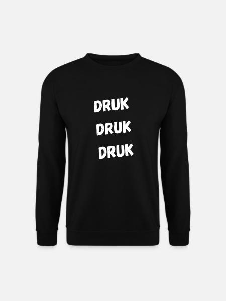 Impression pression, T-shirts en dialecte - Sweat-shirt Unisexe - noir