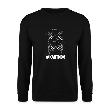 Go Kart Racing Karting Karting - Unisex Sweatshirt - black - Front - Alina (178cm) & Michal (187cm)