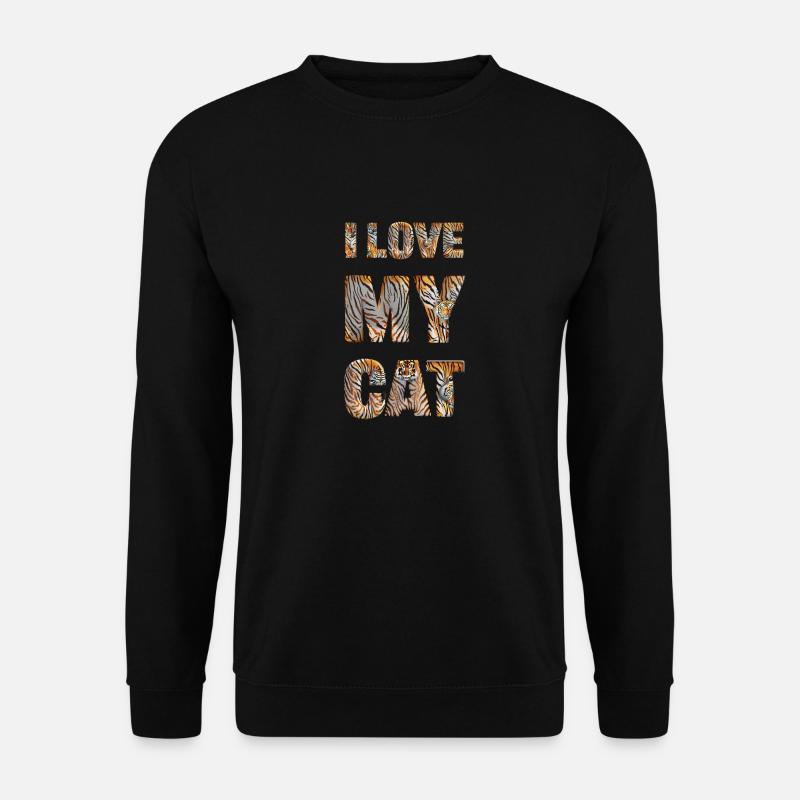 J’aime mon chat - Sweat-shirt Unisexe - noir