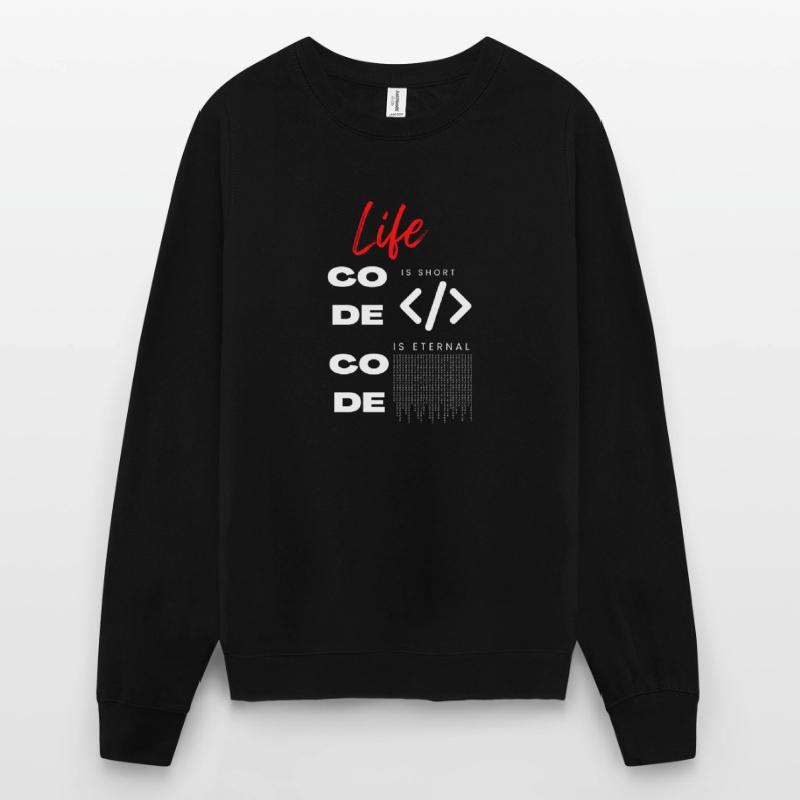 La vie est courte Coder Programmeur Tee Sweat-shirt Unisexe