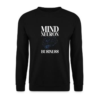Neurology Nurse Brain Neurologist - Unisex Sweatshirt - black - Front - Alina (178cm) & Michal (187cm)