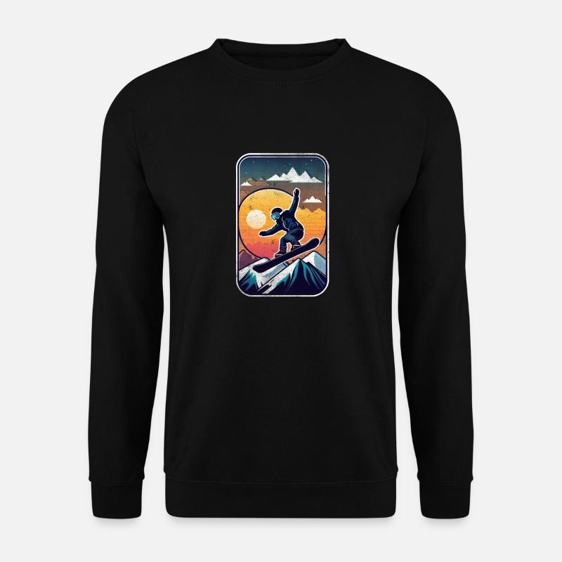 Snowboarding, snow and skiing - Unisex Sweatshirt - black