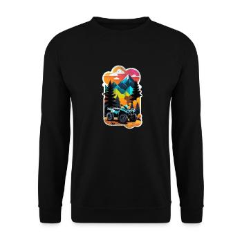 Quad & Off-Road - Unisex Sweatshirt - black - Front - Alina (178cm) & Michal (187cm)