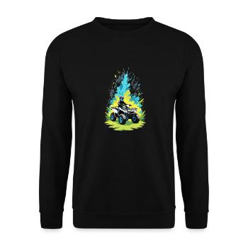 Quad & Off-Road - Unisex Sweatshirt - black - Front - Alina (178cm) & Michal (187cm)