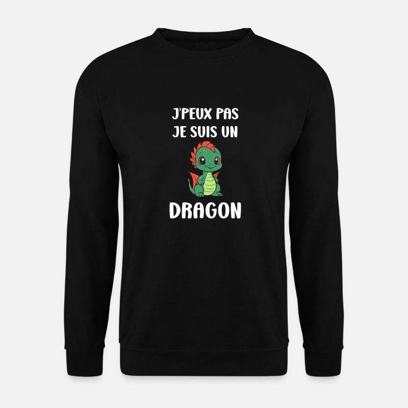 Bébé dragon - Sweat-shirt Unisexe - noir
