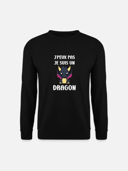 Bébé dragon - Sweat-shirt Unisexe - noir
