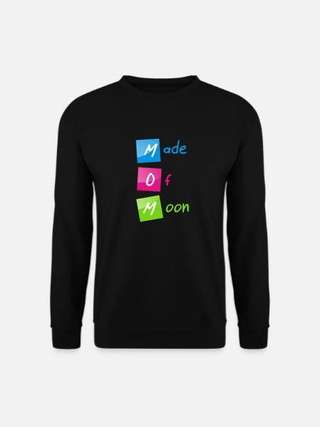 "MOM (Made of Moon)" happy Mother's Day - Unisex Sweatshirt - black