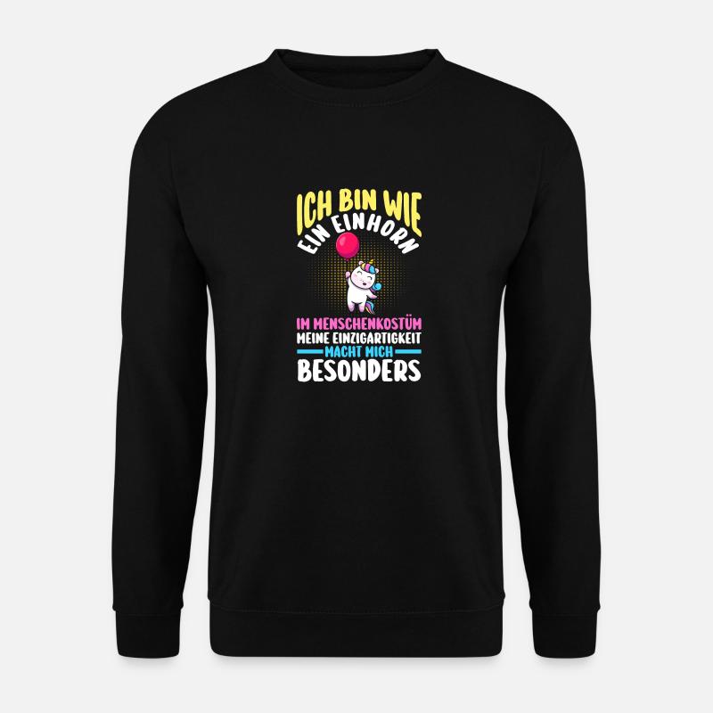 Einhorn - Unisex Pullover - Schwarz