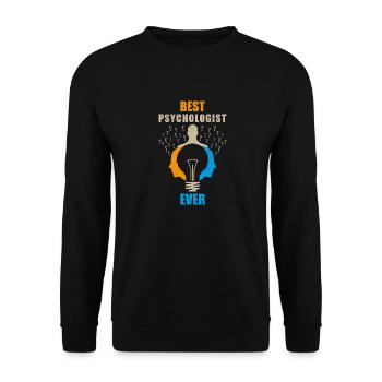 Le meilleur psychologue en thérapie scientifique - Sweat-shirt Unisexe - noir - Devant - Alina (178cm) & Michal (187cm)