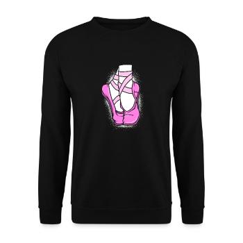 Danseuse de ballet - Sweat-shirt Unisexe - noir - Devant - Alina (178cm) & Michal (187cm)