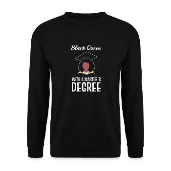 Master's Degree Graduation Ceremony - Unisex Sweatshirt - black - Front - Alina (178cm) & Michal (187cm)