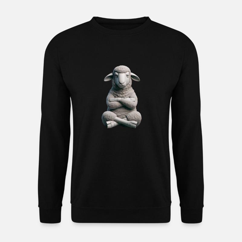 Schaf grimmig 3 - Unisex Pullover - Schwarz