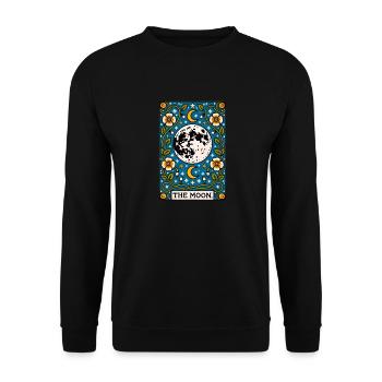 Der Mond - Unisex Pullover - Schwarz - Vorne - Alina (178cm) & Michal (187cm)