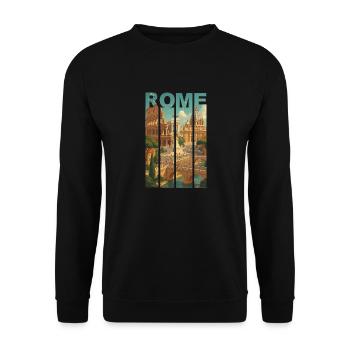 Chemise Skyline Rome - Sweat-shirt Unisexe - noir - Devant - Alina (178cm) & Michal (187cm)