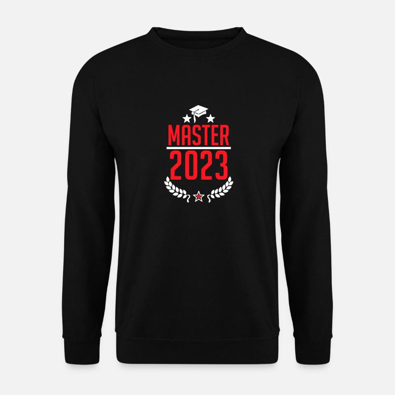 Abschluss 2023 - Master 2023 Studium Student Uni - Unisex Pullover - Schwarz