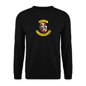 You Lovely Human Bean Art Print - Unisex Sweatshirt - black - Front - Alina (178cm) & Michal (187cm)