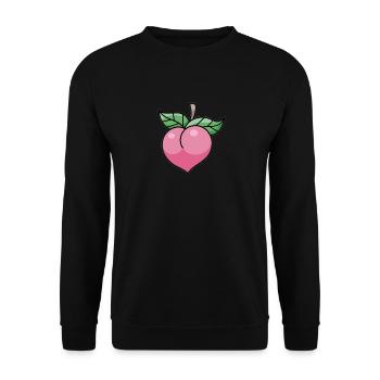 Pink Peach - Unisex Sweatshirt - black - Front - Alina (178cm) & Michal (187cm)