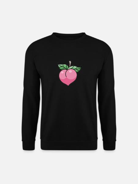 Pinker Pfirsich - Unisex Pullover - Schwarz