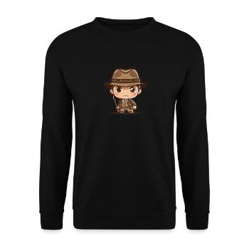 archaeologist - Unisex Sweatshirt - black - Front - Alina (178cm) & Michal (187cm)
