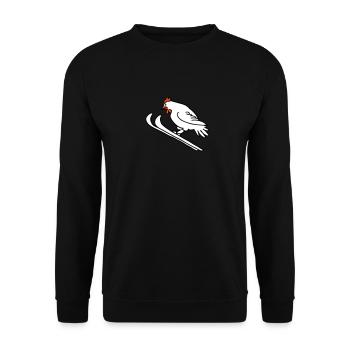 Ski-Henne - Unisex Pullover - Schwarz - Vorne - Alina (178cm) & Michal (187cm)