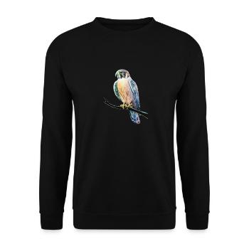 Birdie - Unisex Sweatshirt - black - Front - Alina (178cm) & Michal (187cm)