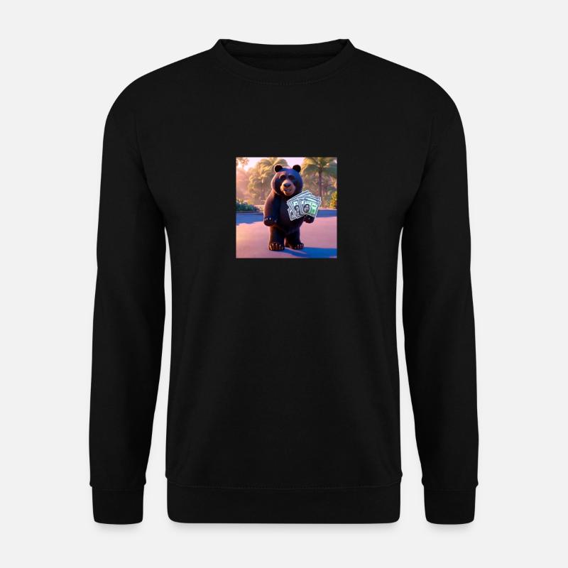Bear in Paradise - Unisex Pullover - Schwarz