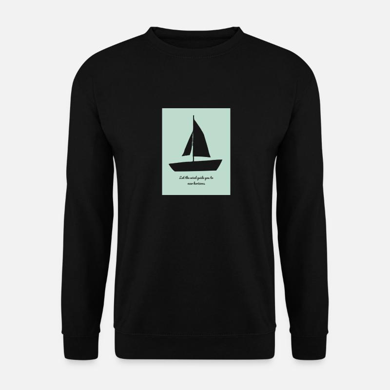 Let the wind guide you to new horizons. - Unisex Sweatshirt - black