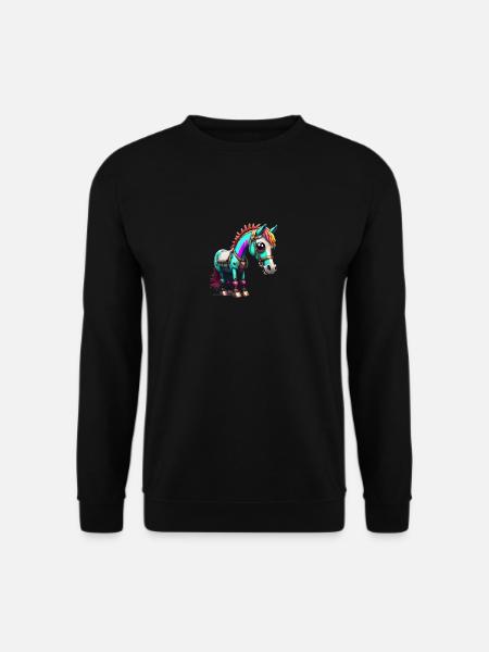 Robot Cheval - Sweat-shirt Unisexe - noir