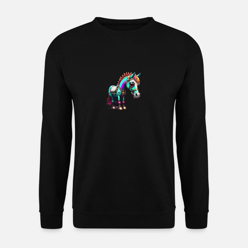 Robot Cheval - Sweat-shirt Unisexe - noir