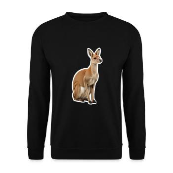 Kangourou - Sweat-shirt Unisexe - noir - Devant - Alina (178cm) & Michal (187cm)