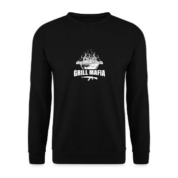 Grill Mafia - Unisex Pullover - Schwarz - Vorne - Alina (178cm) & Michal (187cm)