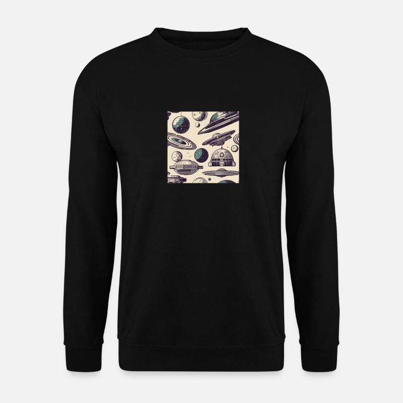 cosmic ships uno#1 - Unisex Sweatshirt - black