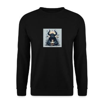 Do not disturb! - Unisex Sweatshirt - black - Front - Alina (178cm) & Michal (187cm)