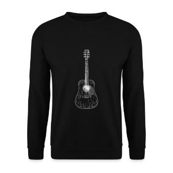 Guitare - Sweat-shirt Unisexe - noir - Devant - Alina (178cm) & Michal (187cm)