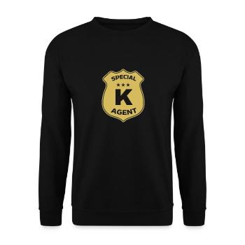 Special Agent K - Unisex Pullover - Schwarz - Vorne - Alina (178cm) & Michal (187cm)