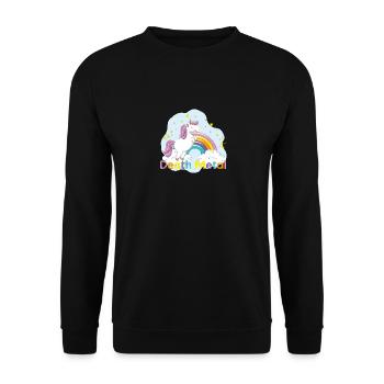 death metal licorne - Sweat-shirt Unisexe - noir - Devant - Alina (178cm) & Michal (187cm)